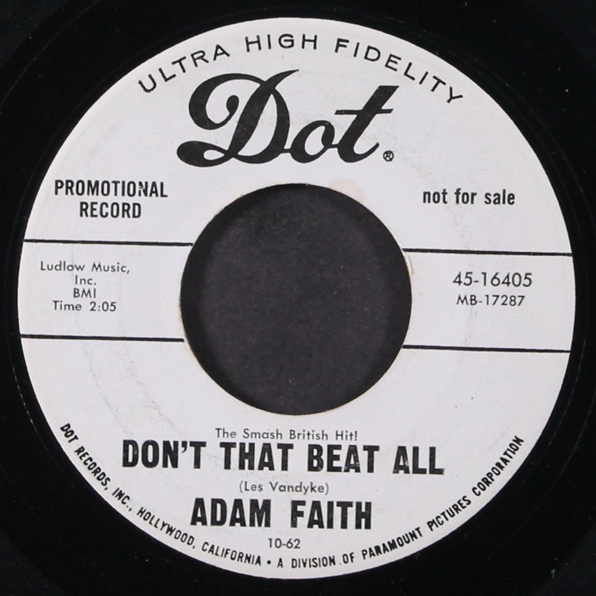 don't that beat all / mix me a person by ADAM FAITH