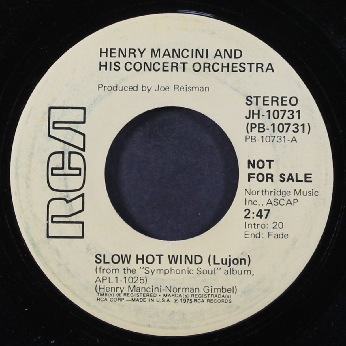 slow hot wind by HENRY MANCINI