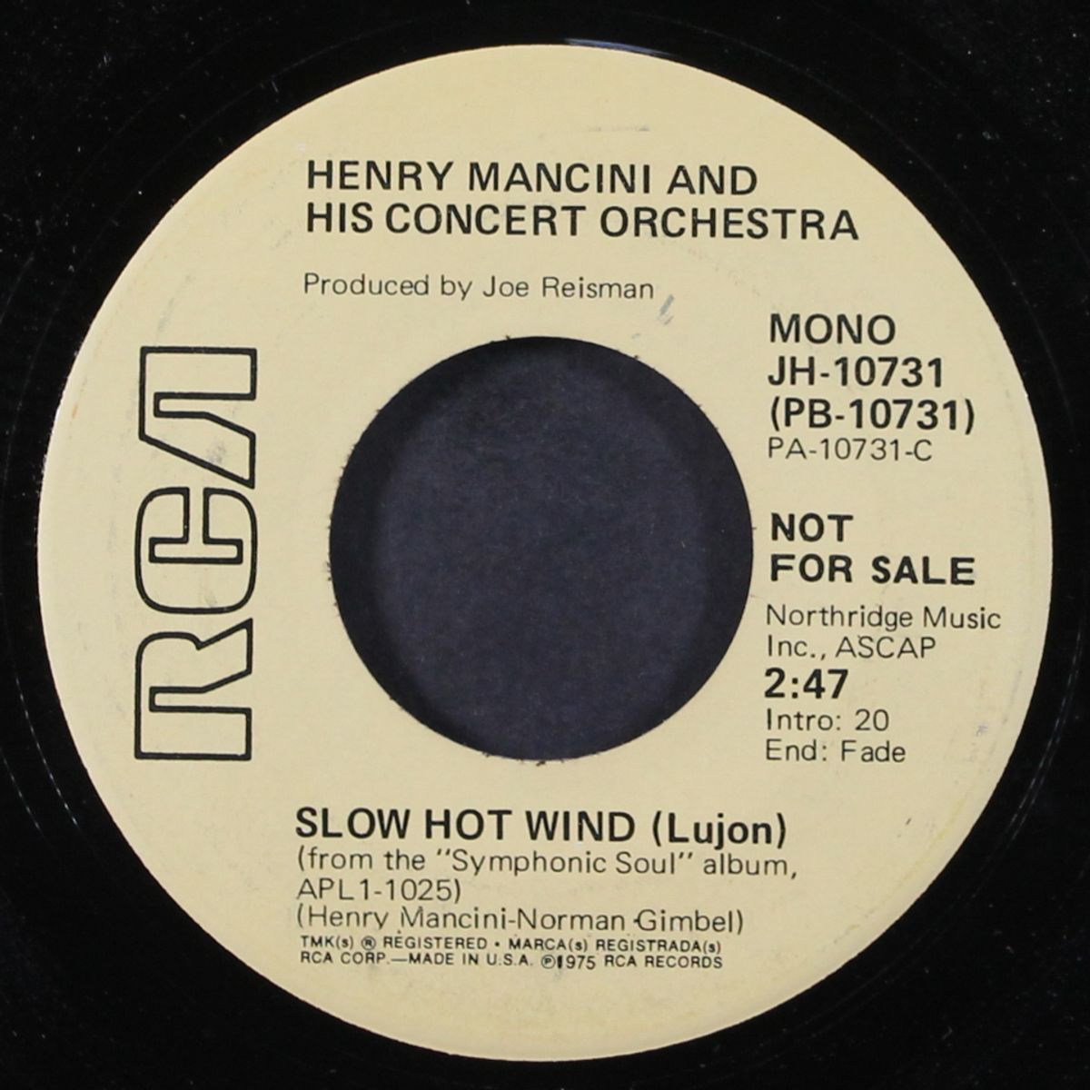 slow hot wind by HENRY MANCINI