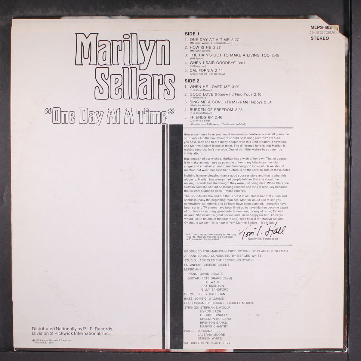 one day at a time by MARILYN SELLARS