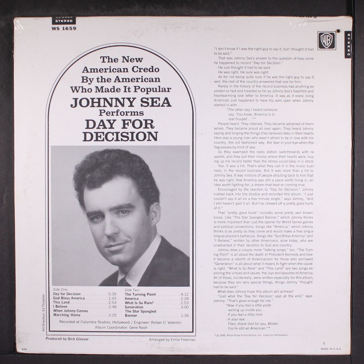 day for decision by JOHNNY SEA