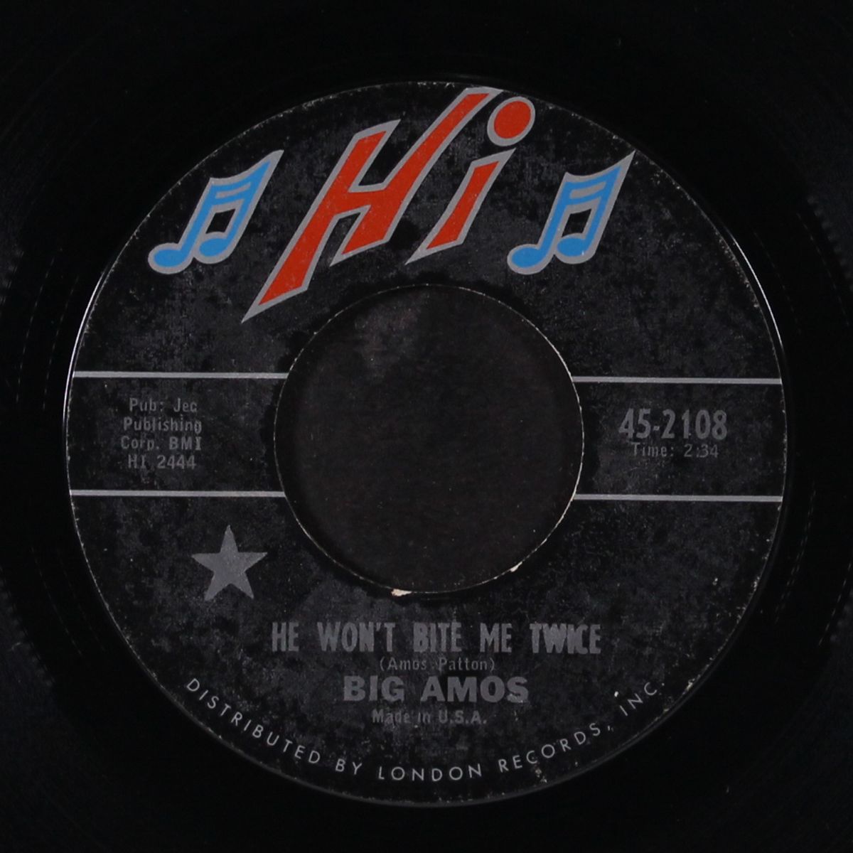 move with you baby / he won't bite me twice by BIG AMOS