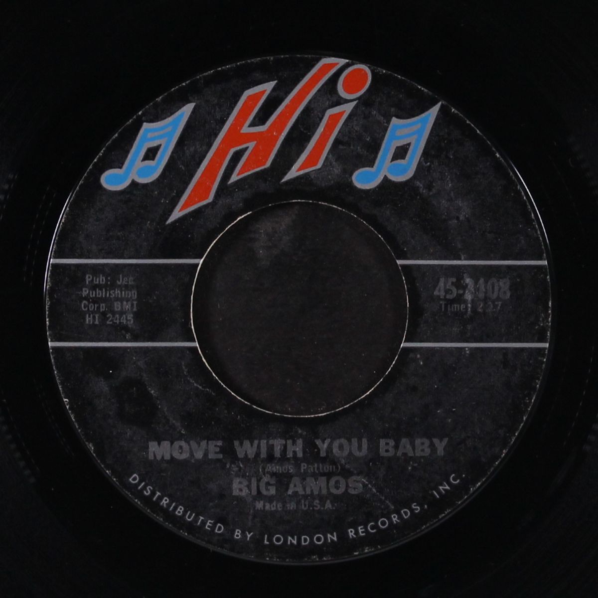 move with you baby / he won't bite me twice by BIG AMOS