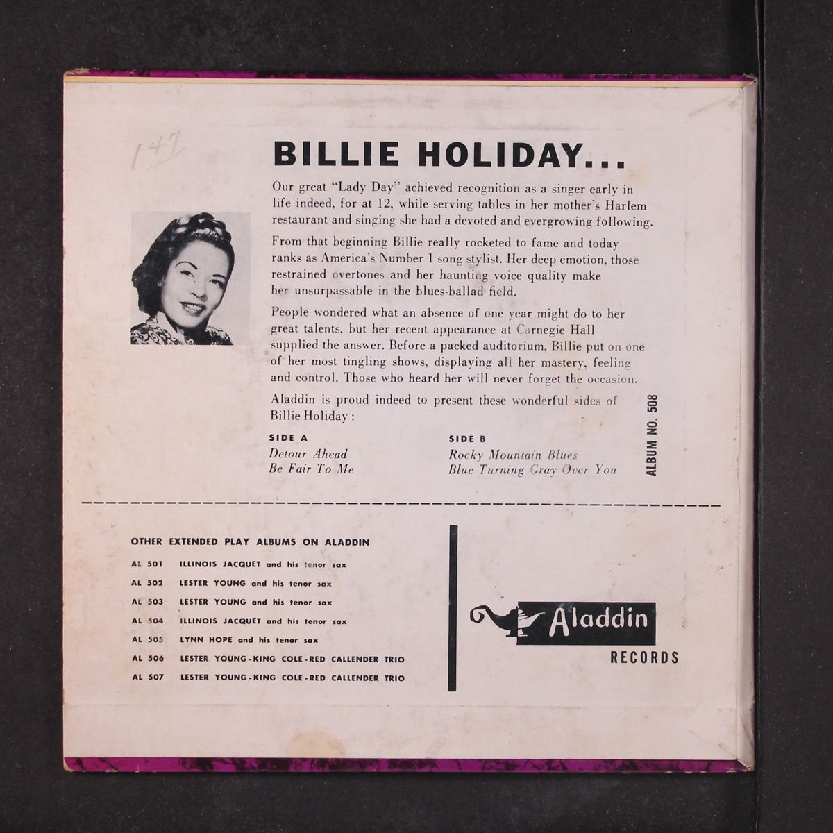 singing the blues by BILLIE HOLIDAY