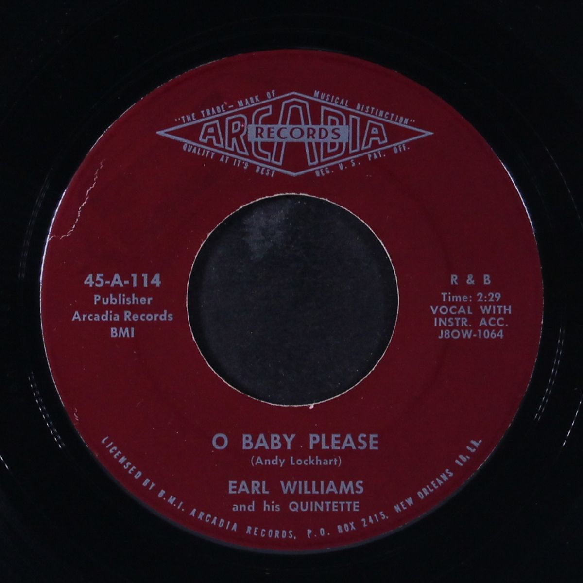 o baby please / you ain't puttin' out nothin' but lights by EARL WILLIAMS
