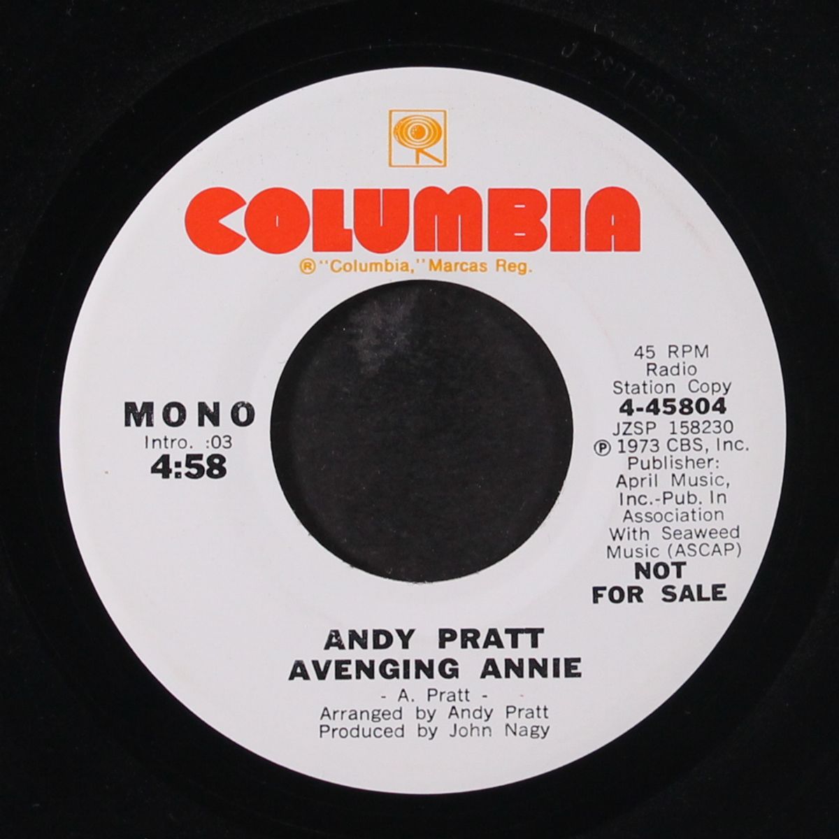 avenging annie / mono by ANDY PRATT