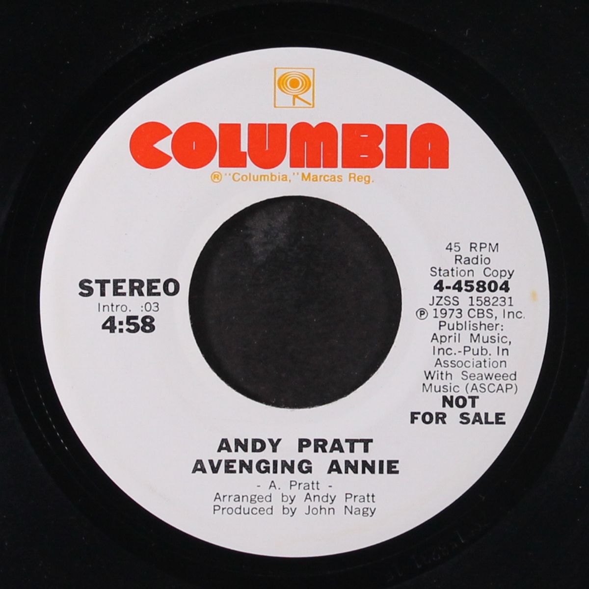 avenging annie / mono by ANDY PRATT