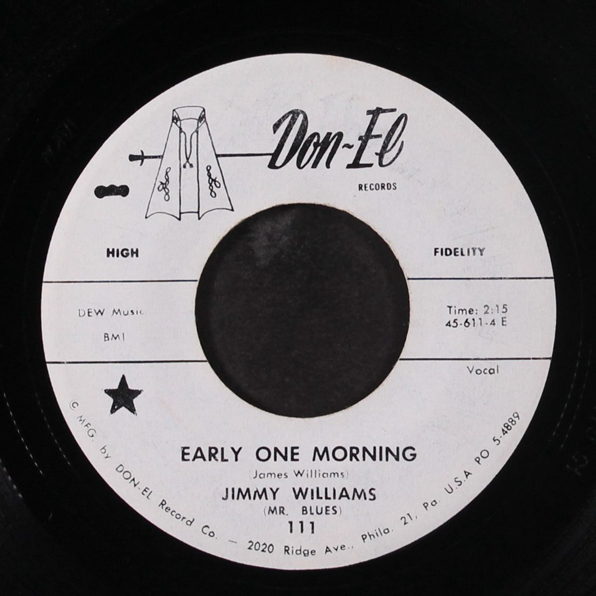 big legged woman / early one morning by JIMMY WILLIAMS