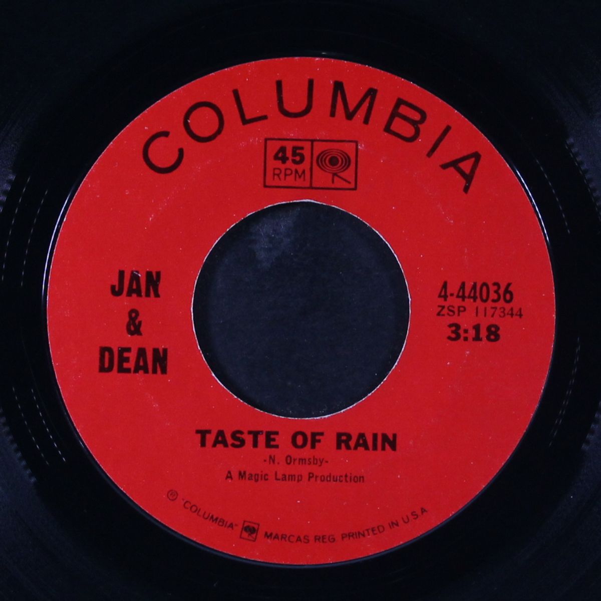 yellow balloon / taste of rain by JAN & DEAN