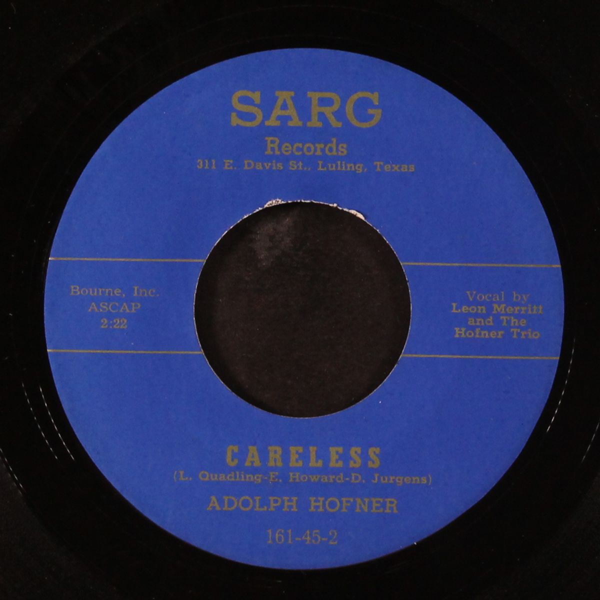 pistol packin' mama / careless by ADOLPH HOFNER