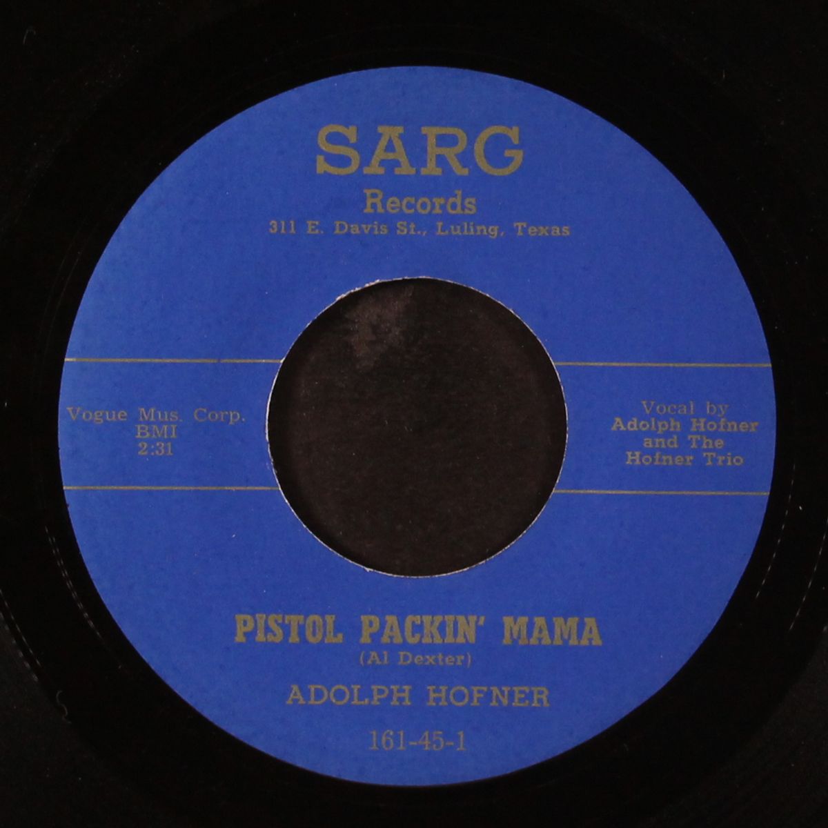 pistol packin' mama / careless by ADOLPH HOFNER