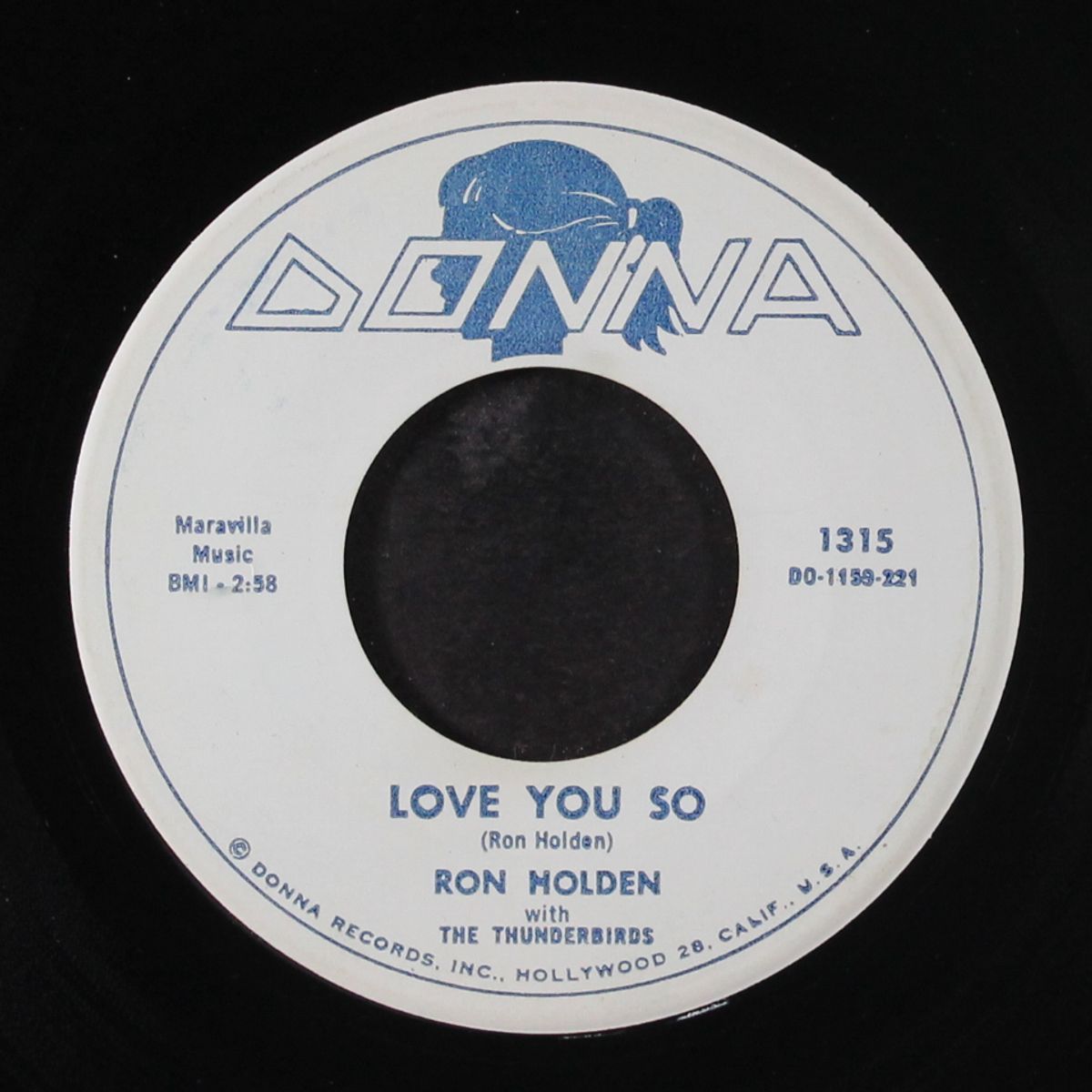 love you so / my babe by RON HOLDEN & THUNDERBIRDS