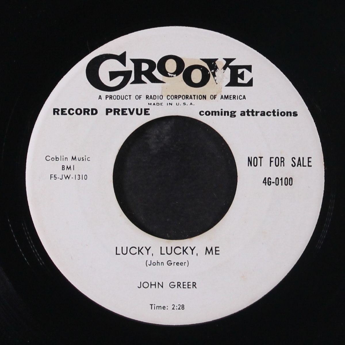 lucky, lucky me / will i be the one by JOHN GREER