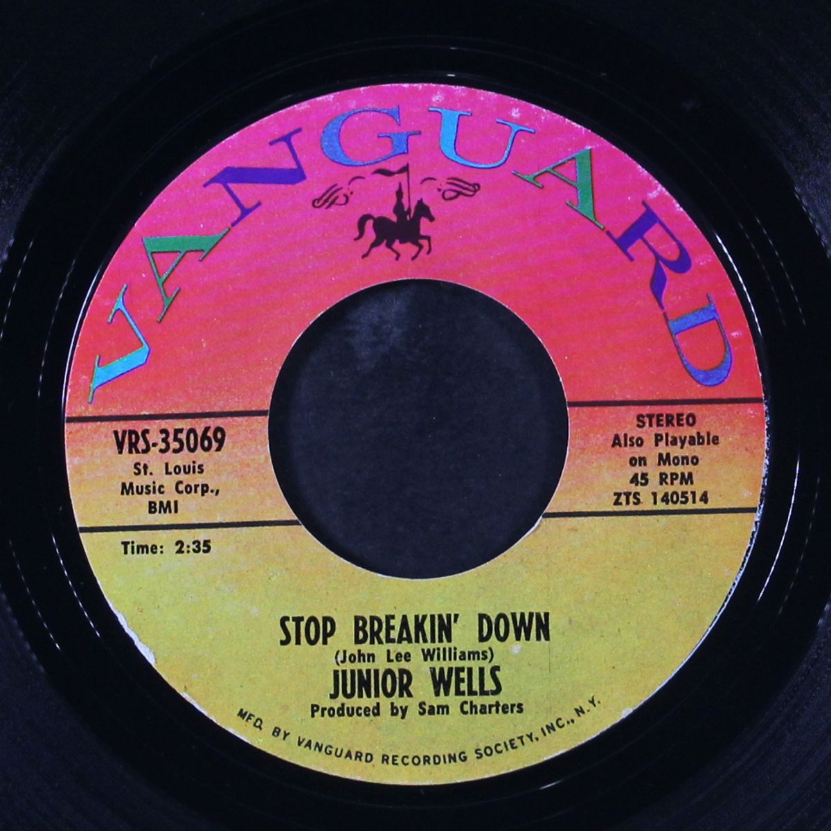 mystery train / stop breakin' down by JUNIOR WELLS