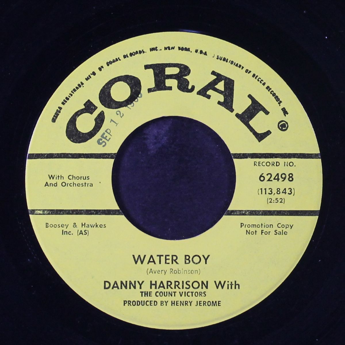 you took the best years of my life / water boy by DANNY HARRISON