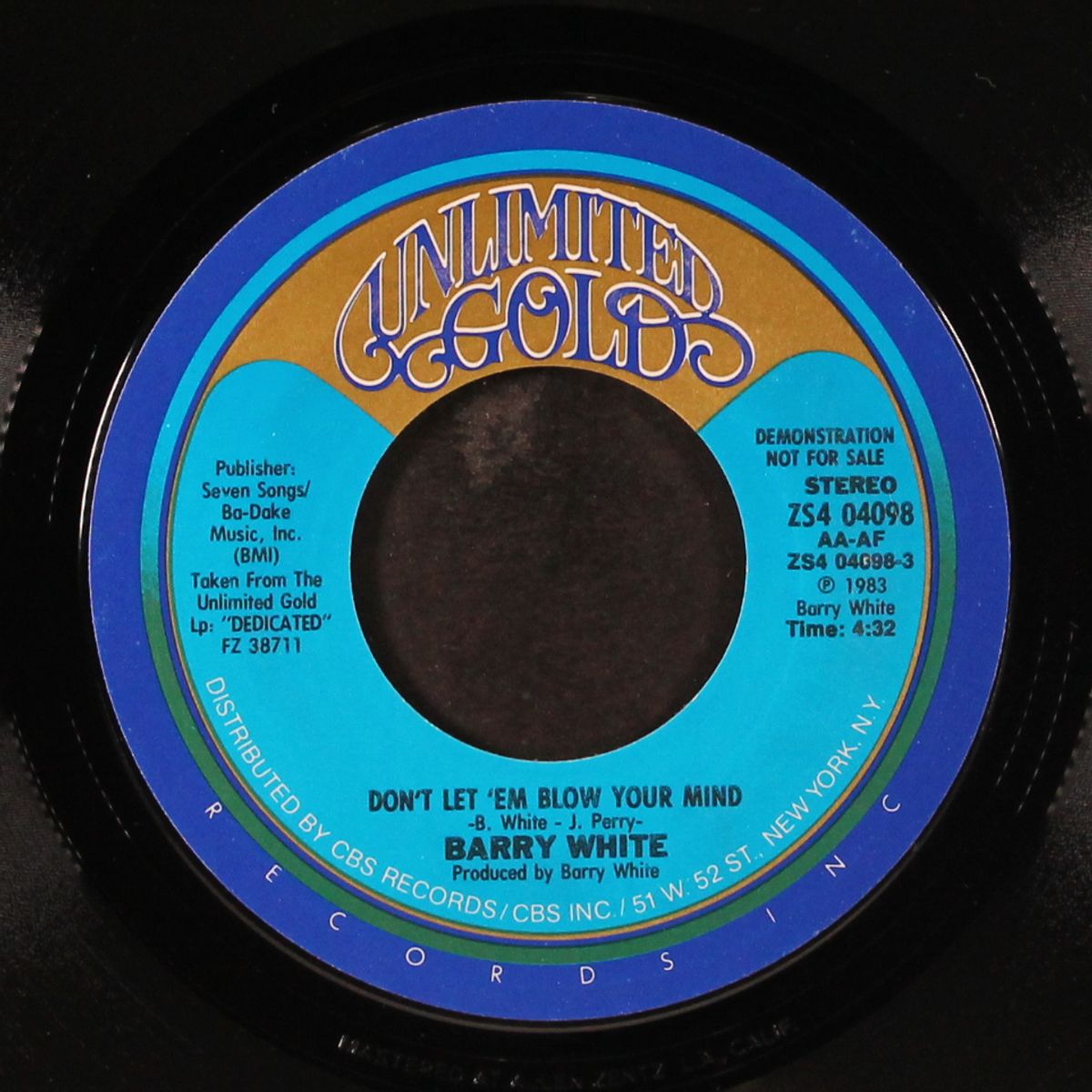 don't let 'em blow your mind / same by BARRY WHITE