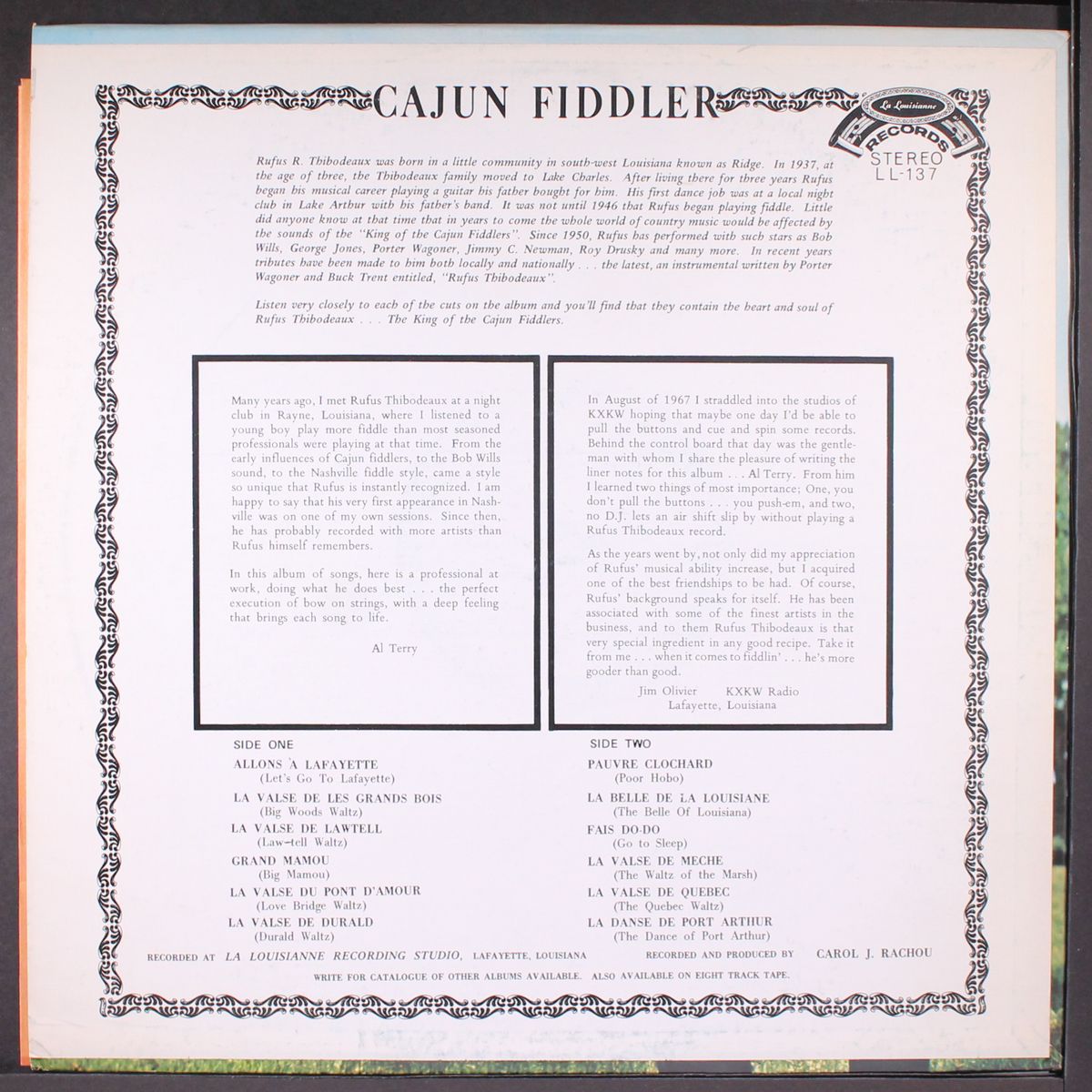 cajun fiddle by RUFUS THIBODEAUX