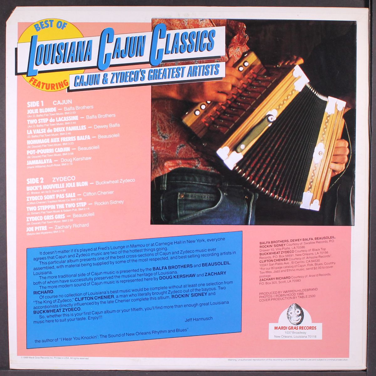 best of lousiana cajun classics by VARIOUS