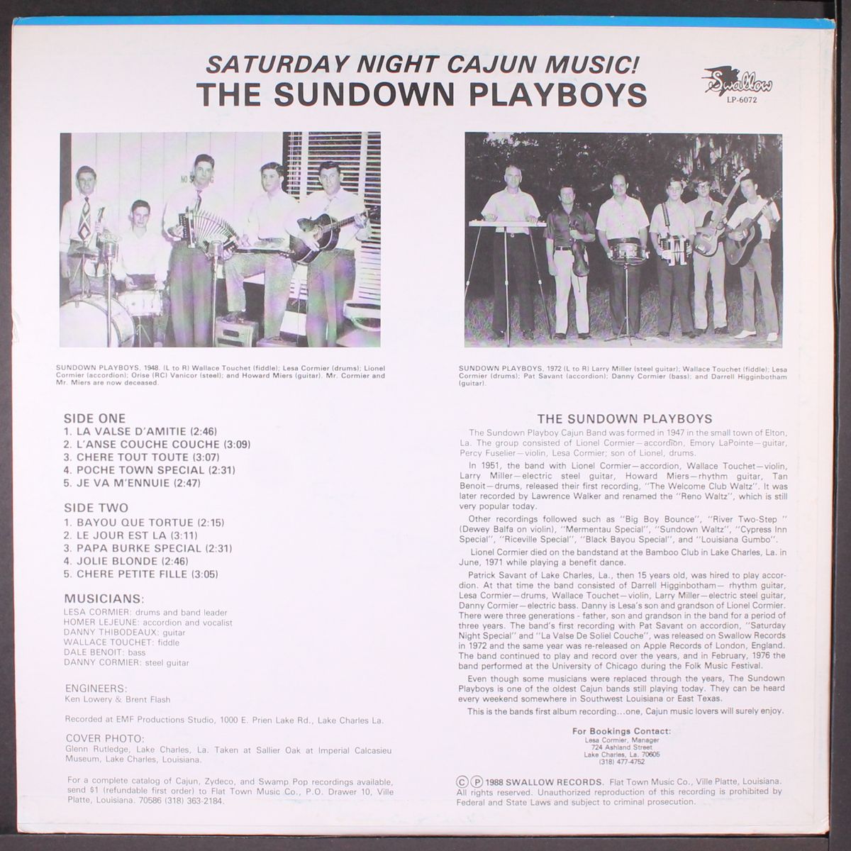 saturday night cajun music by SUNDOWN PLAYBOYS