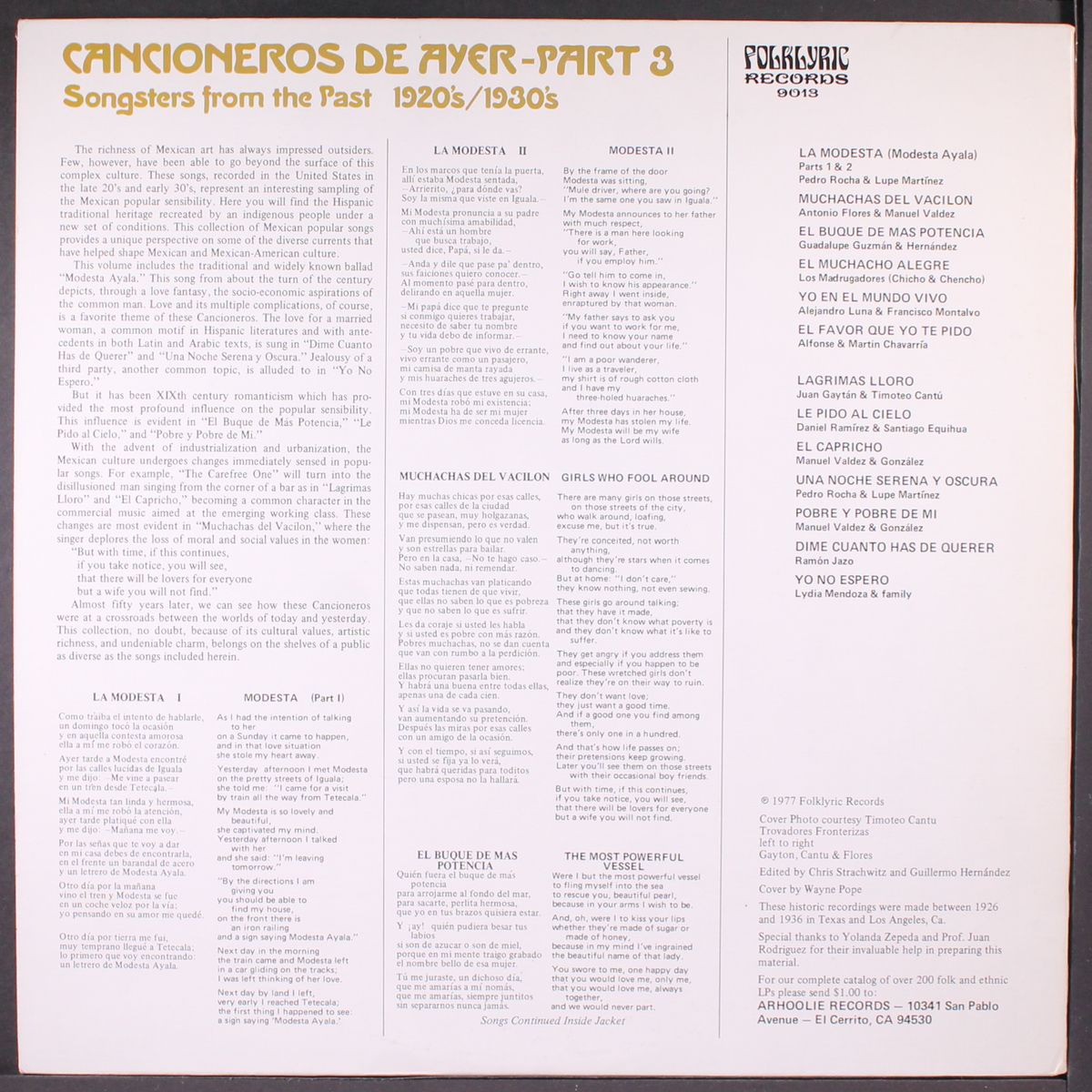 cancioneros de ayer, vol. 3 by VARIOUS