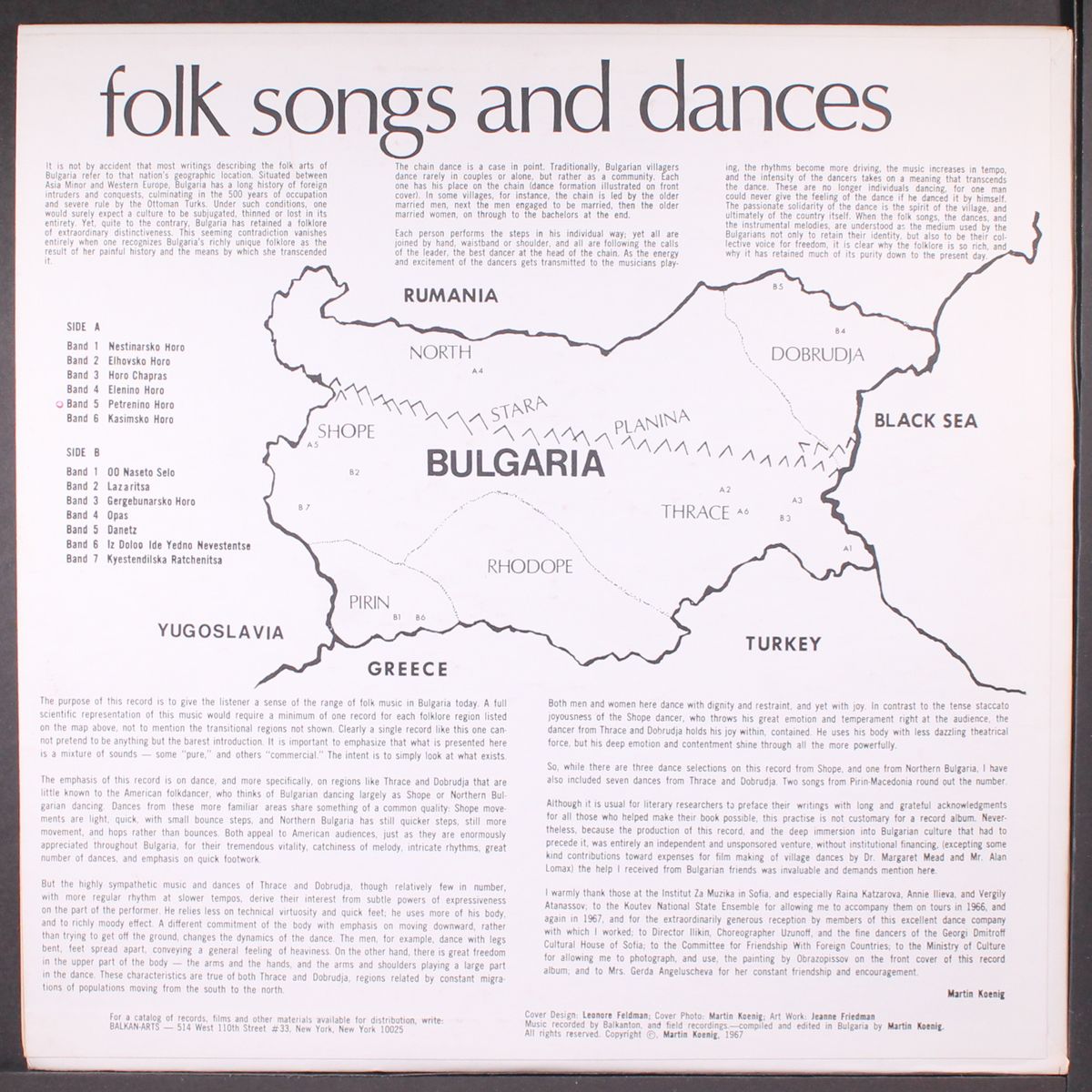 bulgarian folk songs and dances by VARIOUS