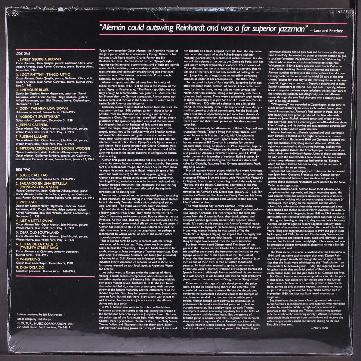 swing guitar legend by OSCAR ALEMAN