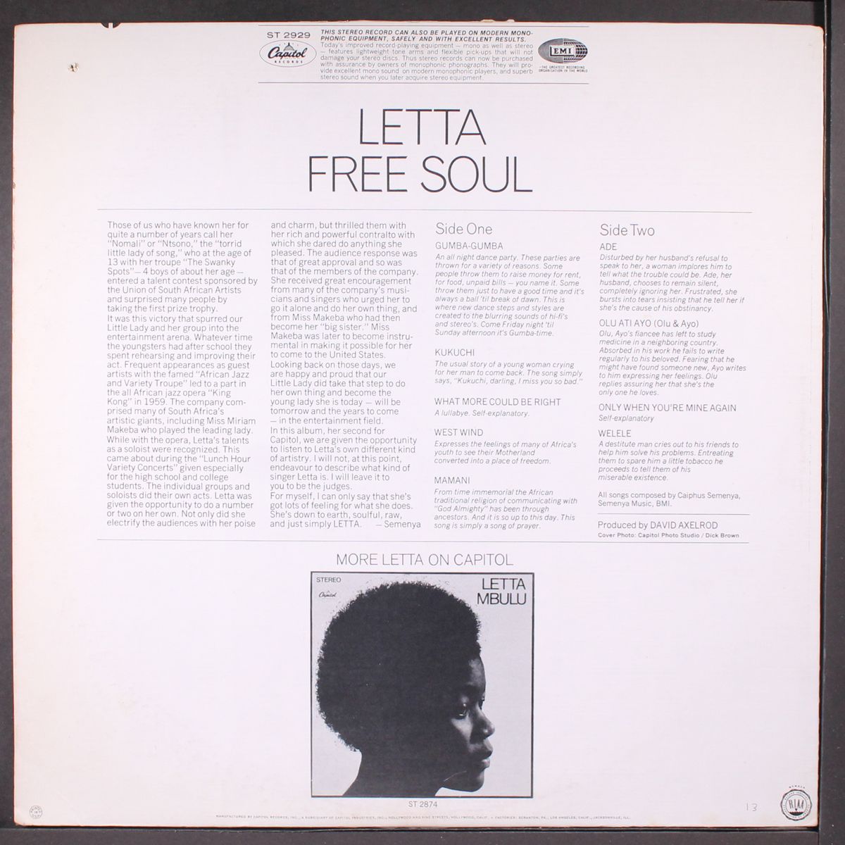 free soul by LETTA MBALU