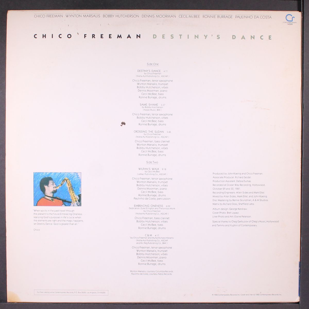 destiny's dance by CHICO FREEMAN