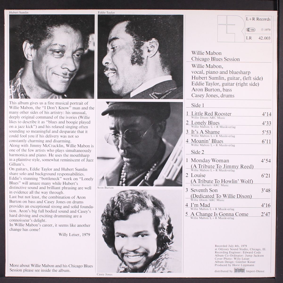 chicago blues session by WILLIE MABON