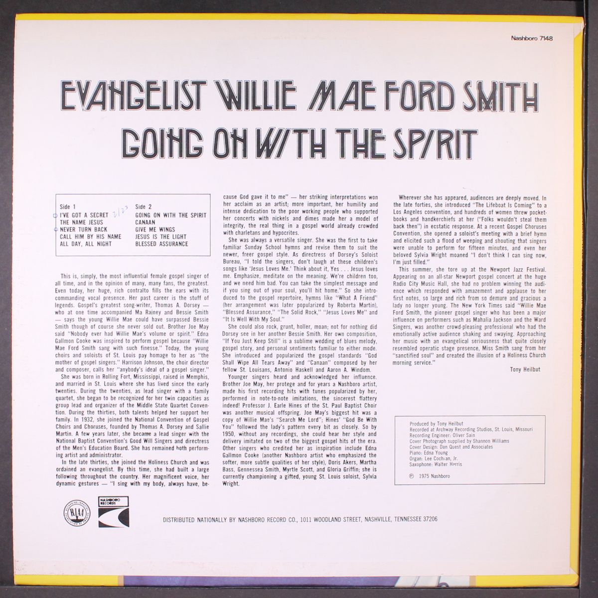 going on with the spirit by EVANGELIST WILLIE MAE FORD SMITH