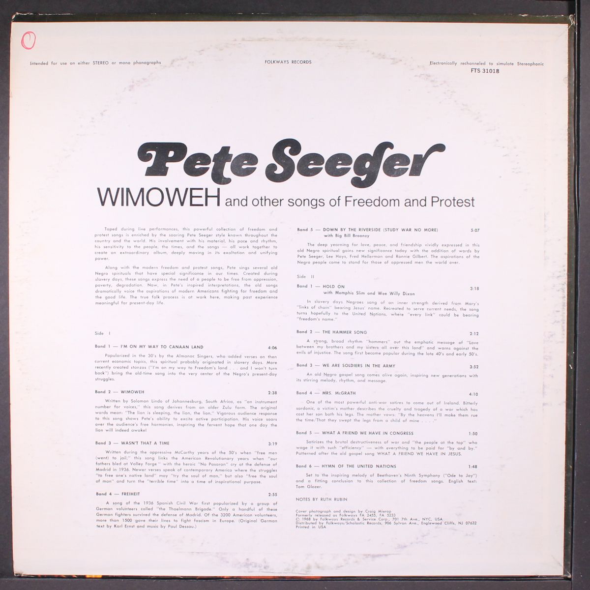 wimoweh by PETE SEEGER