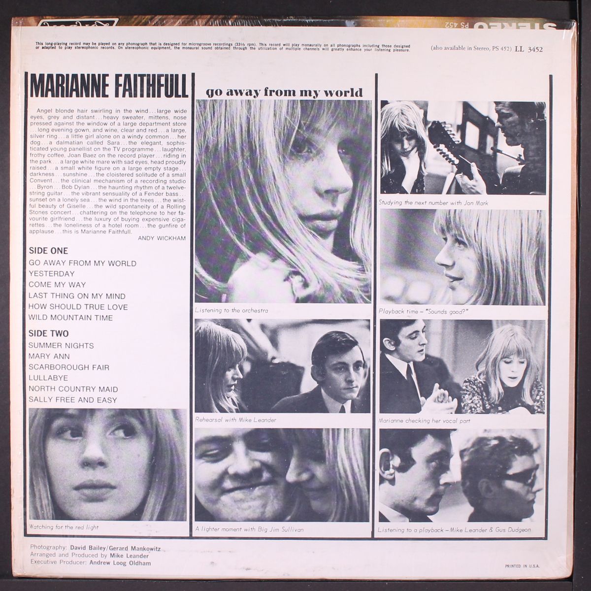 go away from my world by MARIANNE FAITHFULL