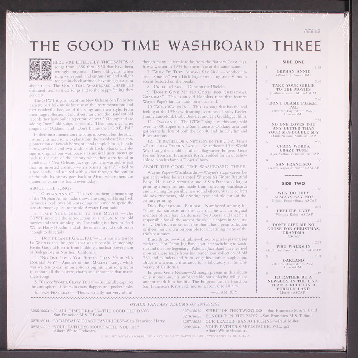 the goodtime washboard three by GOODTIME WASHBOARD THREE