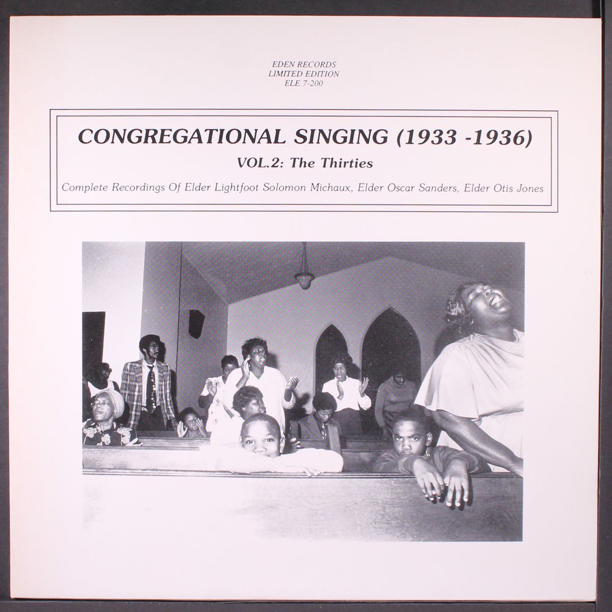congregational singing (1933-1936, vol. 2 : the thirties) by VARIOUS
