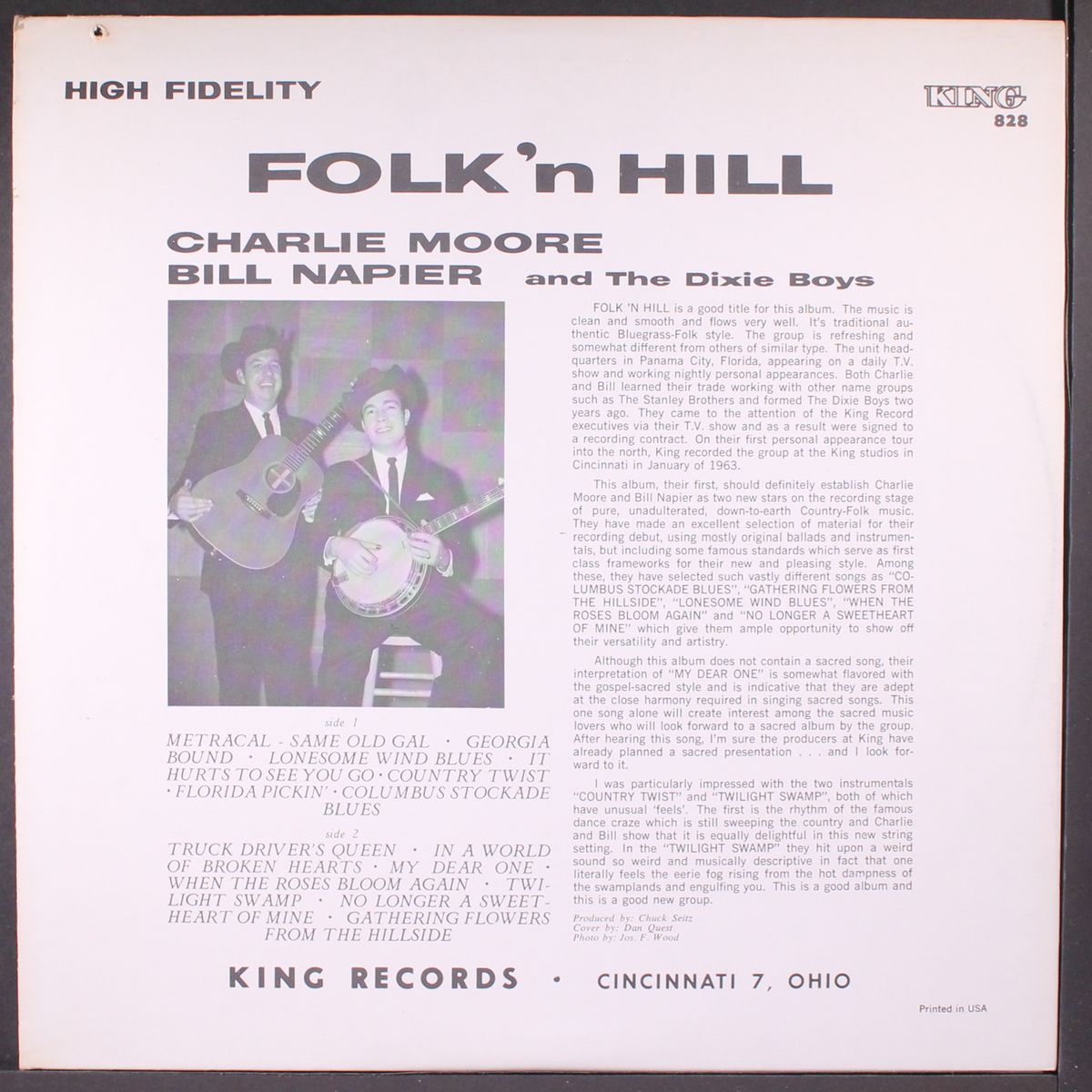 folk 'n hill by CHARLIE MOORE & BILL NAPIER