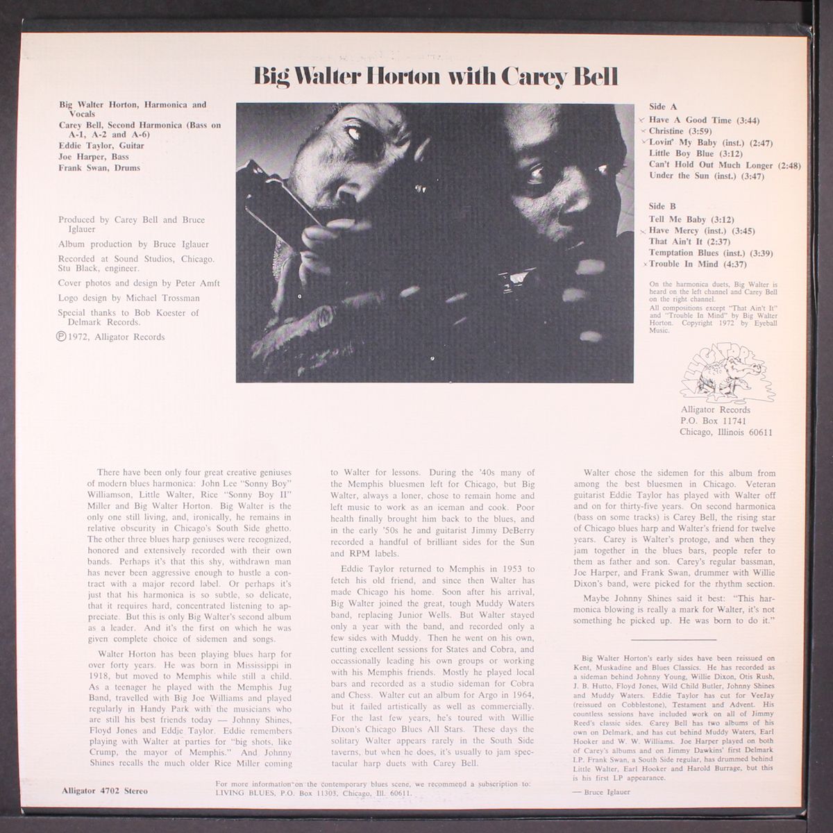 with carey bell by BIG WALTER HORTON