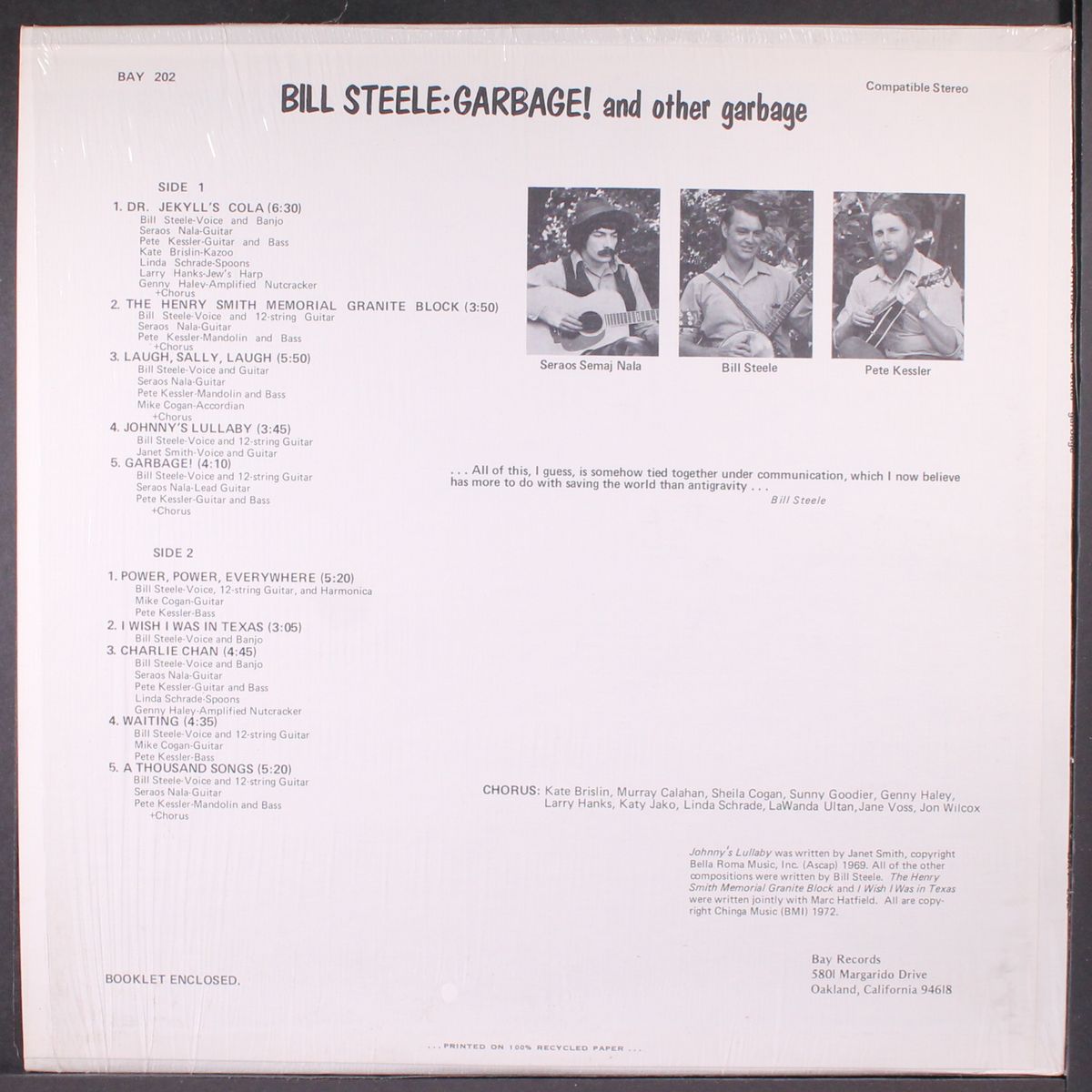 garbage! and other garbage by BILL STEELE