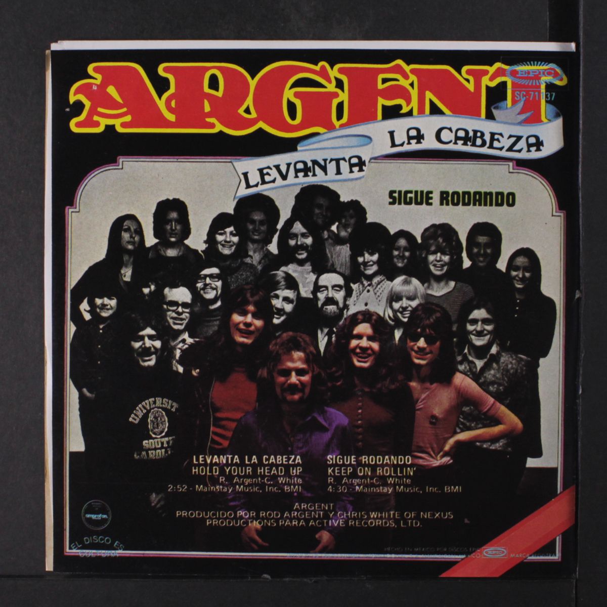 hold your head up / keep on rollin' by ARGENT