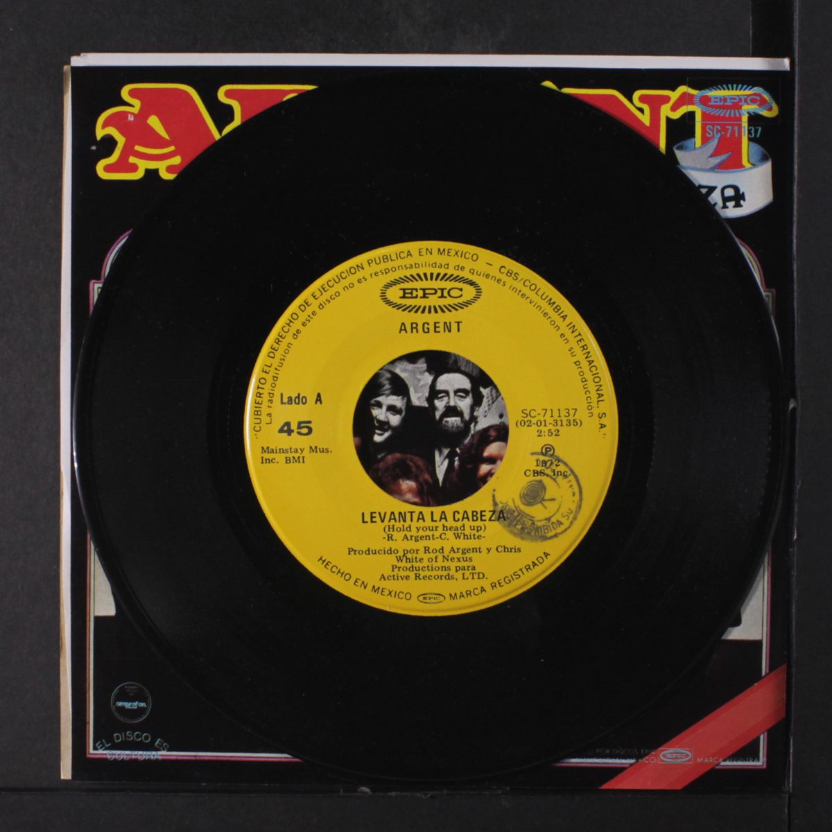 hold your head up / keep on rollin' by ARGENT