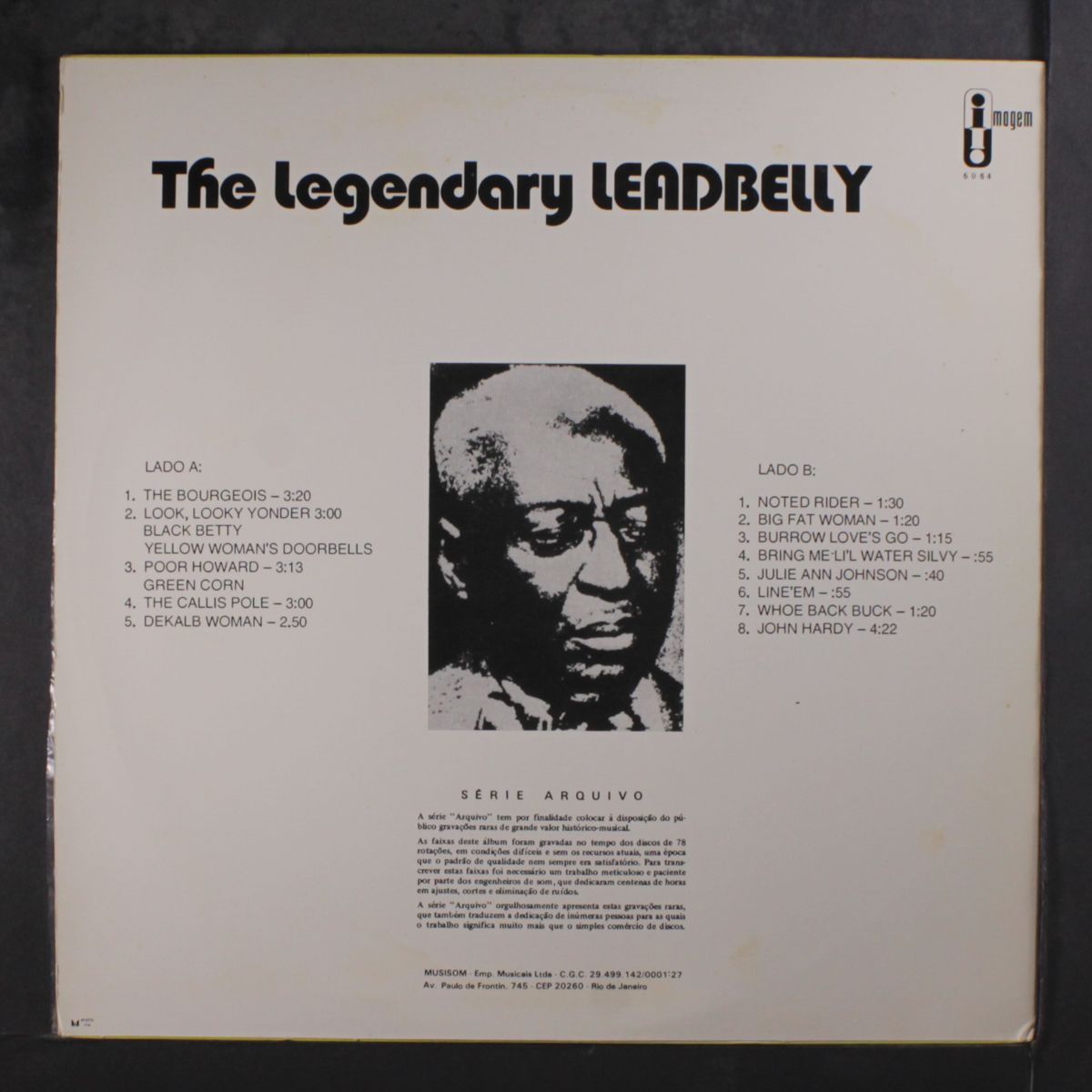 the legendary by LEADBELLY