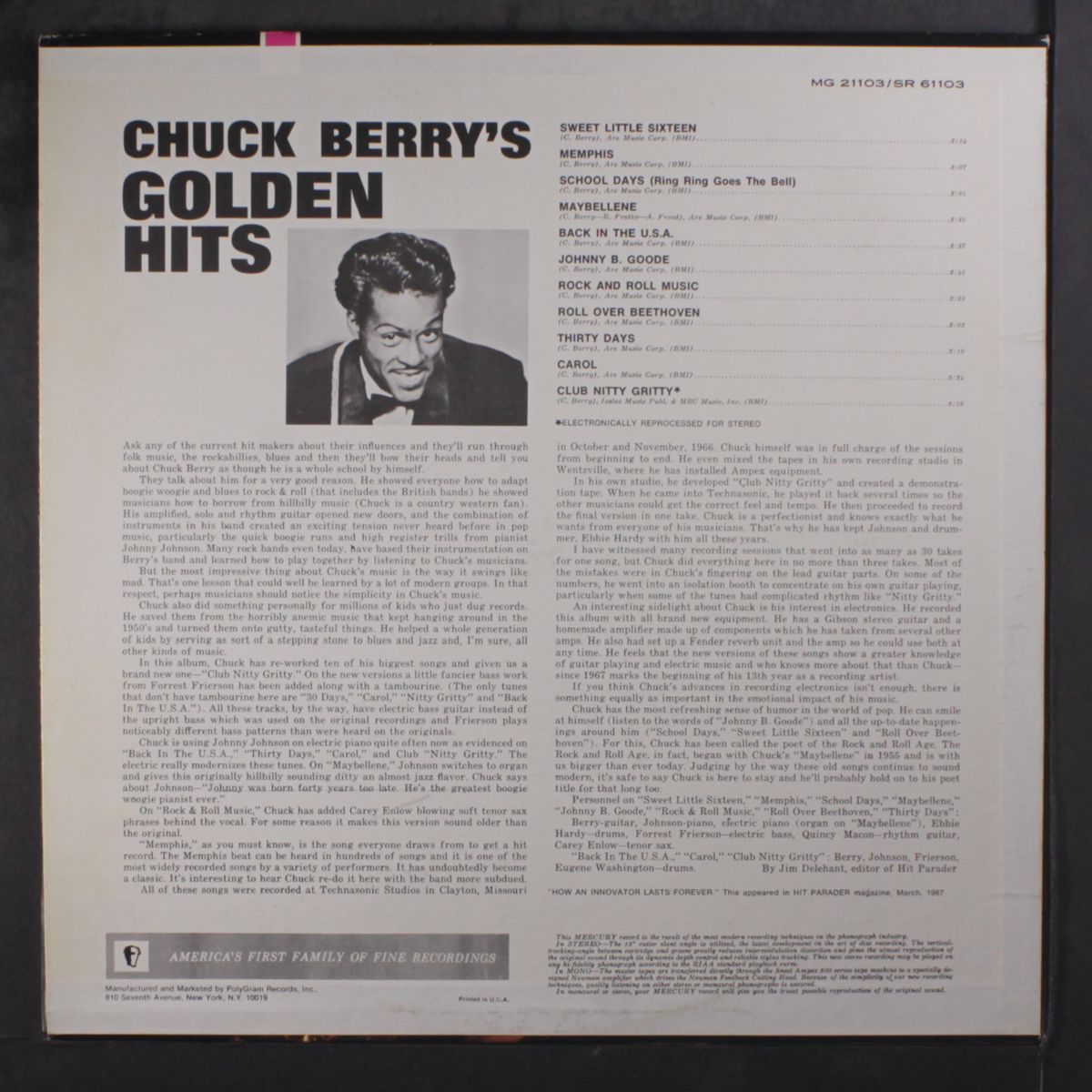 golden hits by CHUCK BERRY