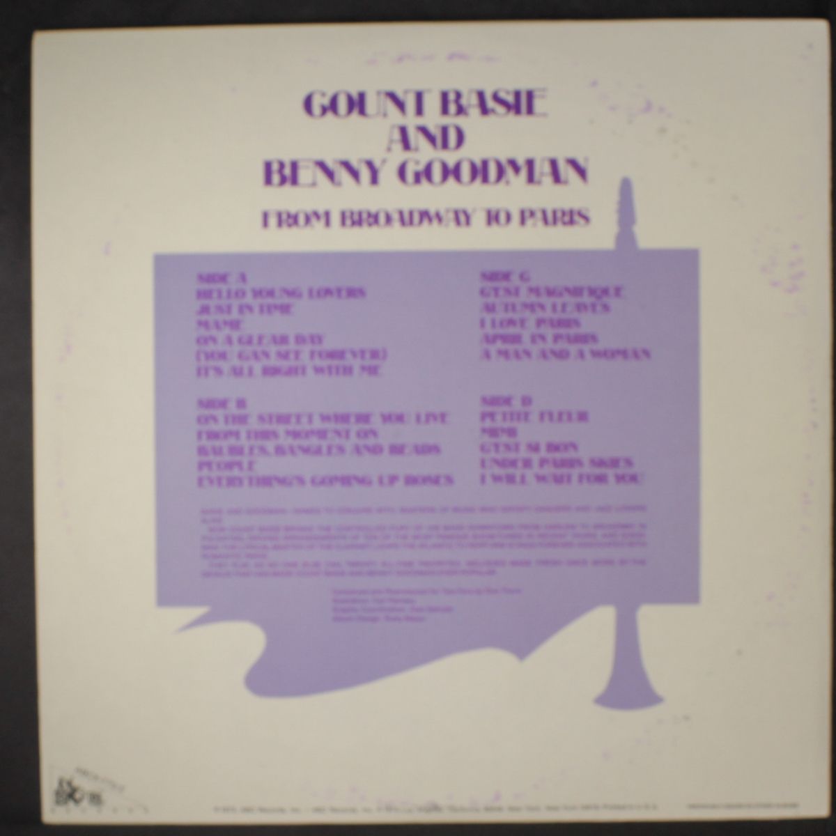 from broadway to paris by COUNT BASIE & BENNY GOODMAN