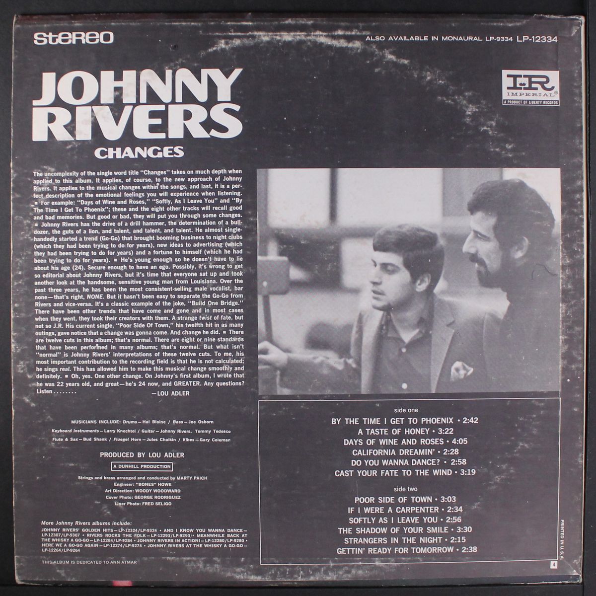 changes by JOHNNY RIVERS