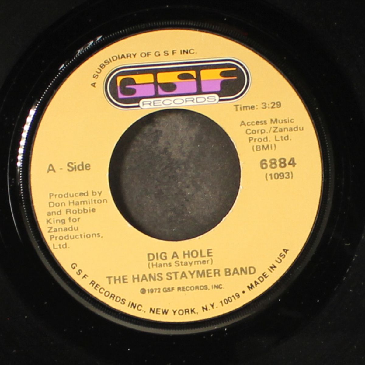 dig a hole / staymer's shuffle by HANS STAYMER BAND
