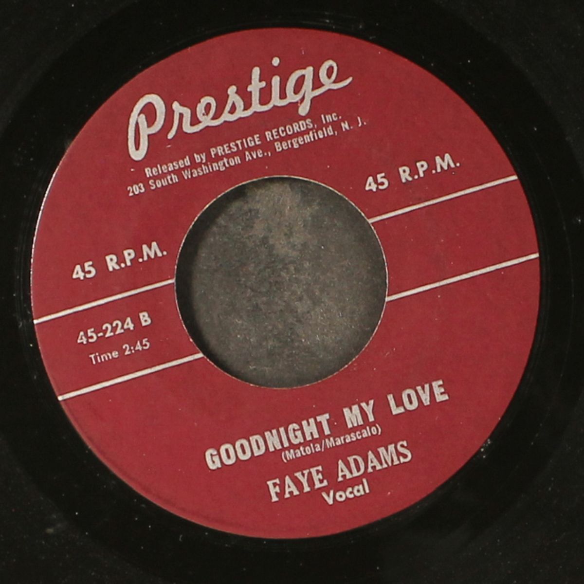 goodnight my love / you can trust in me by FAYE ADAMS
