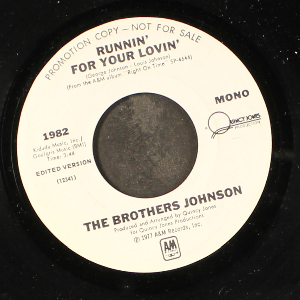 runnin' for your lovin' / mono by BROTHERS JOHNSON