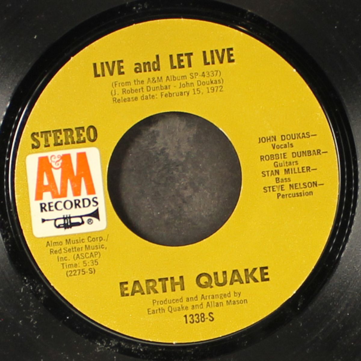 i get the sweetest feeling / live and let live by EARTH QUAKE