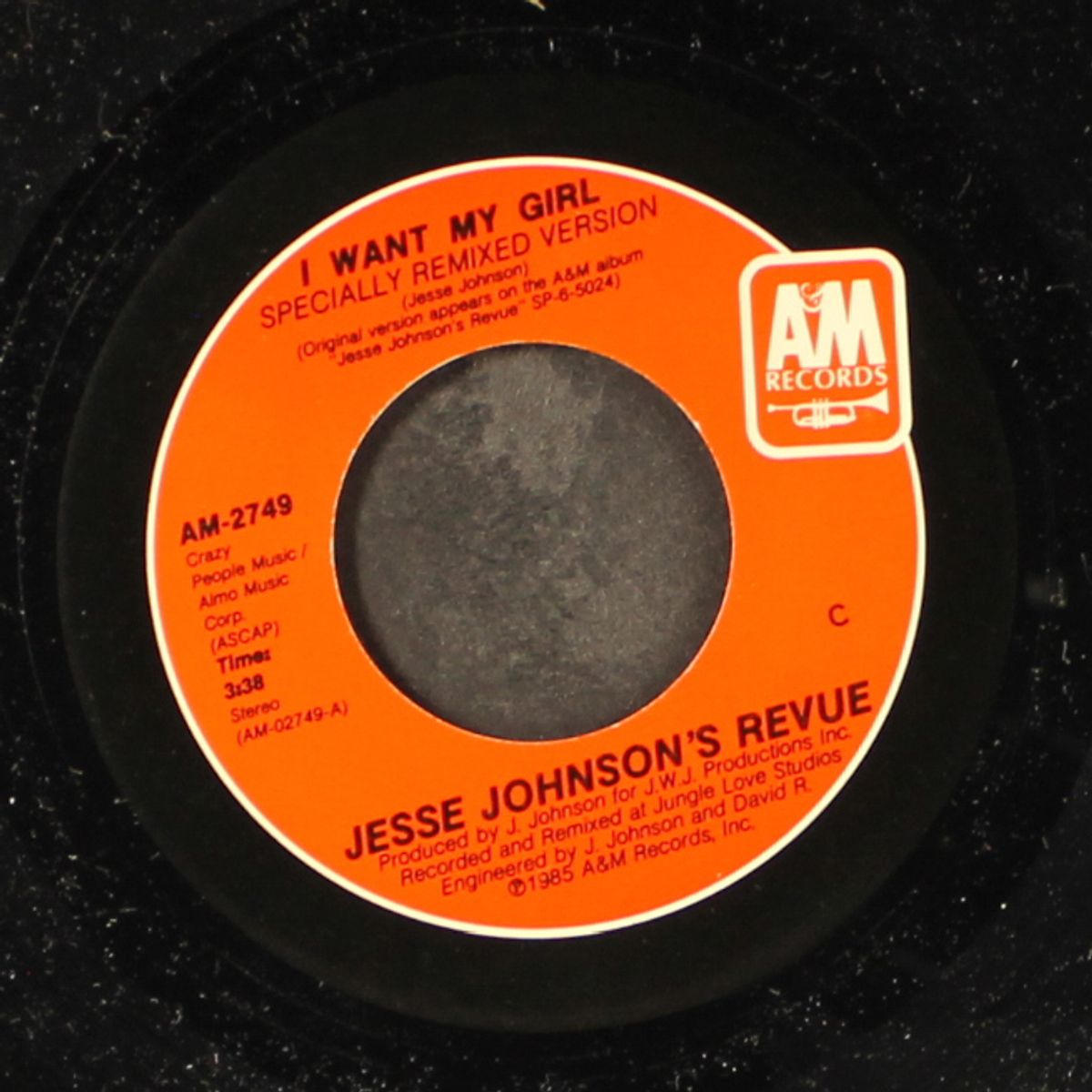 fast girls / i want my girl by JESSE JOHNSON'S REVUE