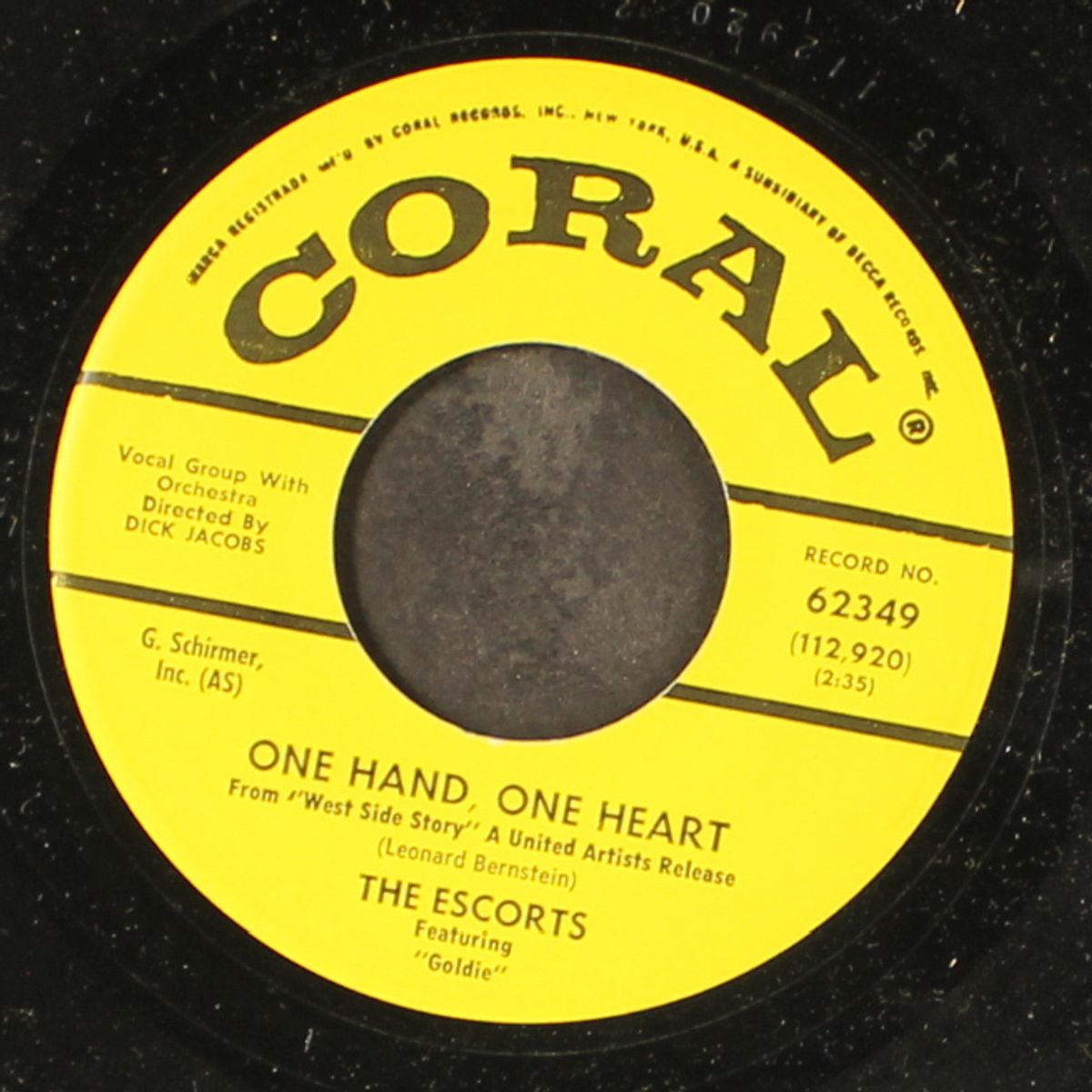 i can't be free / one hand, one heart by ESCORTS