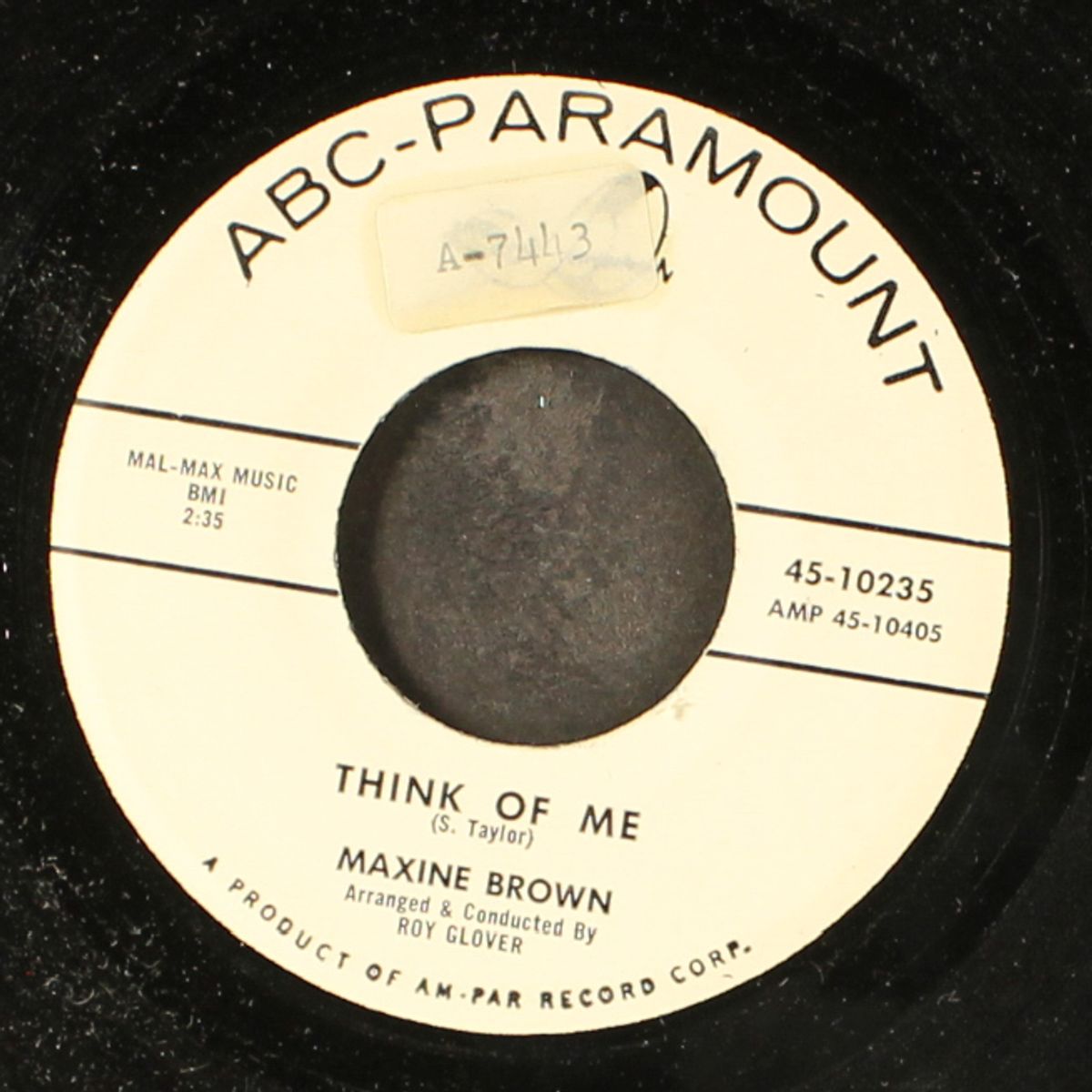 i don't need you no more / think of me by MAXINE BROWN